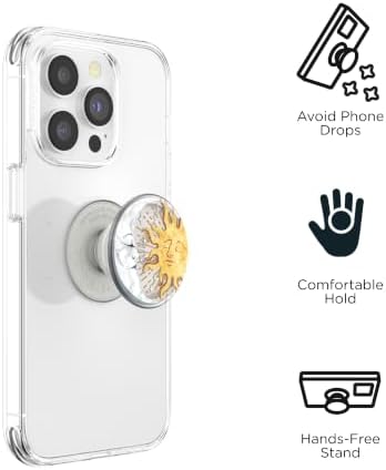 PopSockets Adhesive Phone Grip, Holder- Sun and Moon - Image 3