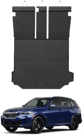 Mixsuper Cargo Liner for B M W X5 (G05) 2026 2025-2019, All Weather Trunk Mat Backrest Mat TPE Back Seat Cover Protector for X5 Accessories by Mixsuper