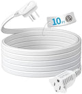 TiFFCOFiO Flat Plug Indoor Extension Cord, 3 Prong Extension Cord, 1 Grounded Outlet for Home, Office and Travel, 16AWG 13A/1625W, ETL Listed (10 FT) by TiFFCOFiO