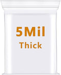 200 PCS 2"x 3"Thick 5 Mil Reclosable Small Clear Zip Poly Lock Plastic Bags by Foopama