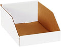 Box USA BBINMT812 Open Top Bin Boxes, 8" x 12" x 4 1/2", Oyster White (Pack of 50) by BOXUSA