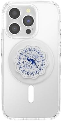 PopSockets Phone Grip for MagSafe, Magnetic Holder- Peacock Saucer - Image 3
