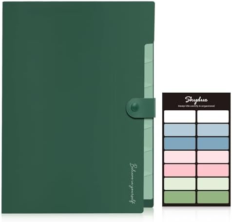 SKYDUE Expanding File Organizer with 8 Pockets, Accordion File Folders - Image 2