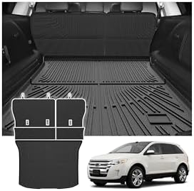 Cargo Liner for Ford Edge 2007-2014/Lincoln MKX 2007-2015, All Weather Cargo Mats for Edge Accessories, Heavy Duty TPE Trunk Mat, Car Accessories by cartist