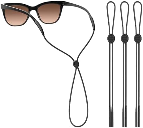 Glasses Strap 3Pcs, Adjustable Eyewear Holder Sunglasses Strap, Eyeglass Holders Around Neck, Eyewear Retainer for Sports, Glasses Chain for Women Men Kids - Image 7