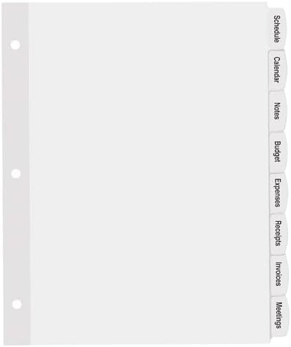 Avery Big Tab™ Printable Label Dividers, 8-Tab, White, 20 Sets - Image 3