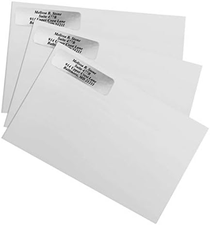 Silver Foil Personalized Return Address Labels Without Dispenser - Roll of 250 Custom Stickers - Image 3