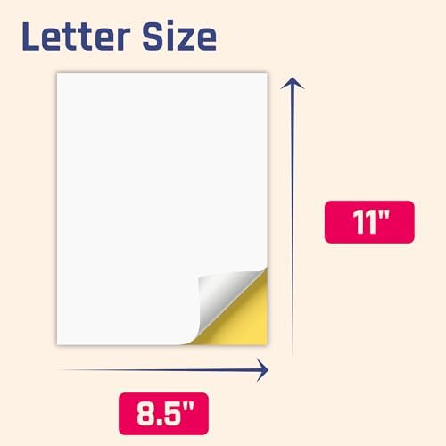 Sticker Paper for Printer, Printable Matte White Sticker - 30 Sheets - Image 2