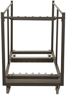 LIFETIME 80193 Sand Finish Table Cart with Heavy Duty Steel, Black - Image 5