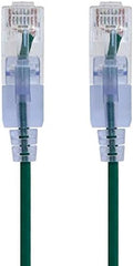 Monoprice Cat6A Ethernet Patch Cable - 3 Feet - Green (10 Pack) Snagless RJ45 550Mhz UTP Pure Bare Copper Wire 10G 30AWG - SlimRun Series by Monoprice
