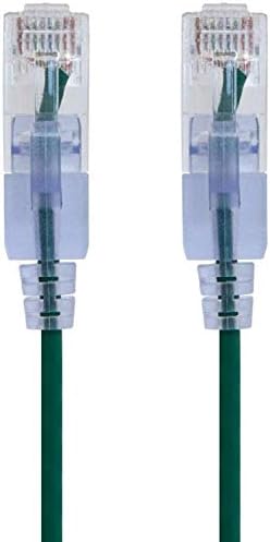 Monoprice Cat6A Ethernet Patch Cable - 3 Feet - Green (10 Pack) Snagless RJ45 550Mhz UTP Pure Bare Copper Wire 10G 30AWG - SlimRun Series by Monoprice