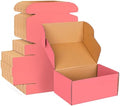 Pink Cardboard Corrugated Boxes - 9x6x4, 30 Pack - Shipping & Mailing Boxes by werfami