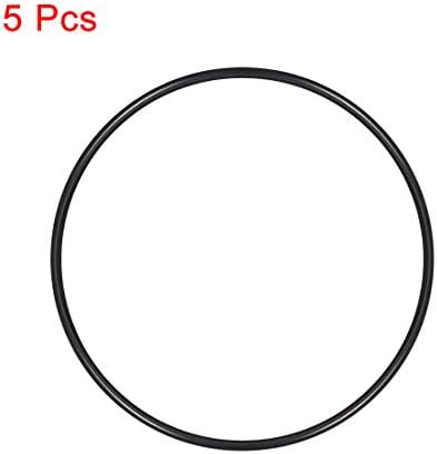 uxcell Nitrile Rubber O-Rings 133.3mm OD 128mm ID 2.65mm Width, Metric Sealing Gasket, Pack of 5 - Image 2
