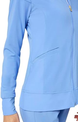 Cherokee iFlex Scrub Jacket for Women 2 Pocket Zip Front - Image 6