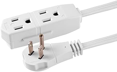 GE 3-Outlet Flat Plug Extension Cord 8 Ft Grounded Extension Cord - Image 6