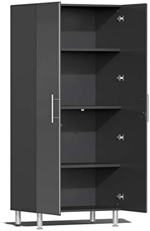 Ulti-MATE UG22061G 6-Piece Garage Cabinet Kit with Channeled Worktop in Graphite Grey Metallic - Image 2