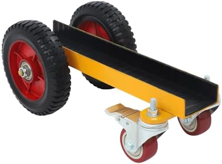 Four-Wheel Panel Handling Trolley, Panel Dolly Heavy Duty Door Cart with Anti-Fall and Anti-Tilt for Plasterboard, Wheels Panel Cart for Homes Warehouses Renovations Construction Sites by Unknown