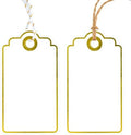 Anwyll Gift Tags with String - 100 Pcs Gold Foil Gift Tags for Presents by Anwyll