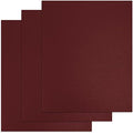 Binditek 12 Mil Sand-Textured Binding Covers, Letter Size, Maroon, 25 Pack by Binditek