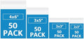 200 Pack Small Plastic Bags For Jewelry, Mini Baggies 4 Assorted Sizes. 2x3 3x3 3x5 4x6 Inch 2 Mil Thick Poly Zipper Lock Bags Clear for Jewelry, Bead, Crafts, Small Parts Storage by Bonison