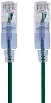 Monoprice Cat6A Ethernet Patch Cable - 7 Feet - Green (10 Pack) Snagless RJ45 550Mhz UTP Pure Bare Copper Wire 10G 30AWG - SlimRun Series by Monoprice