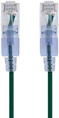 Monoprice Cat6A Ethernet Patch Cable - 7 Feet - Green (10 Pack) Snagless RJ45 550Mhz UTP Pure Bare Copper Wire 10G 30AWG - SlimRun Series by Monoprice
