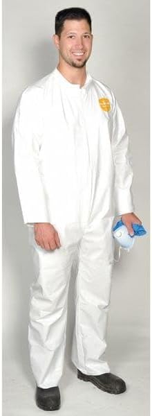 DuPont ProShield 60 NG120S Disposable Protective Coverall with Open Cuff, White, Medium (Pack of 25) - Image 2