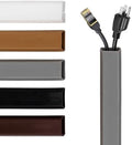 TV Cord Hider – Flexible Wall Cord Cover Slim Design Silicone Cable Raceway - Self Adhesive, Cut to Size Design for Hiding Wires on Wall - Clean Home Setup Cable Concealment (Grey 3 Feet) by RubberBond