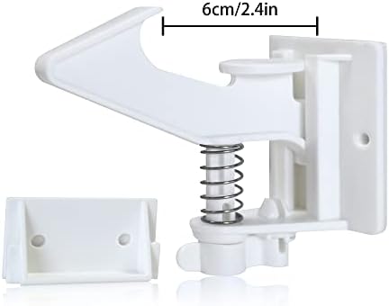 Vmaisi 10 Pack Cabinet Locks Baby Proofing Latches - 3.5 Inches Longer - Image 2