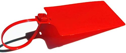 Plastic Seals Shipping Tags Logistics Use Big Sign Tie Large Label Tie, 255 mm Total Length, Package of 100pcs (Red) - Image 3