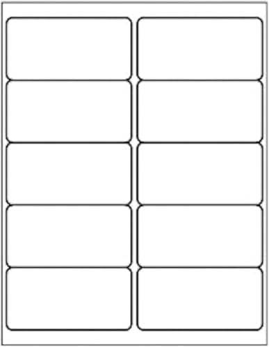 LabelMore 10 up Labels 2'' x 4" Shipping Address Labels for Laser and Inkjet Printers (4,000 Sheets, 40,000 Labels) by LabelMore