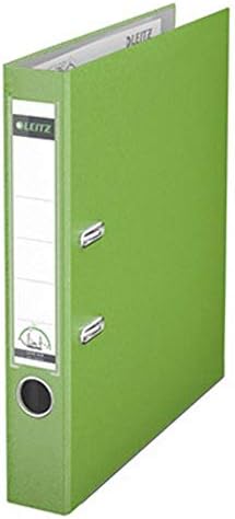 Leitz Lever Arch File, Light Green, A4, 50mm Width, Plastic, 10150050 by Leitz