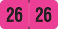 2026 Year Labels, Doctor Stuff 2026 Chart Stickers, Fluorescent Pink Color Coded by DoctorStuff