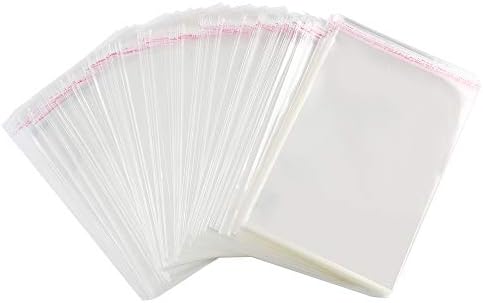 LISM 200 Pack 10" x 13" Thick Clear Resealable Cellophane Self Adhesive Seal Poly Bags Durable Plastic Cello Bag 1.6Mil Heavy Duty Packaging T-Shirts Prints Photos Gifts Self-Sealing OPP Bags by Unknown