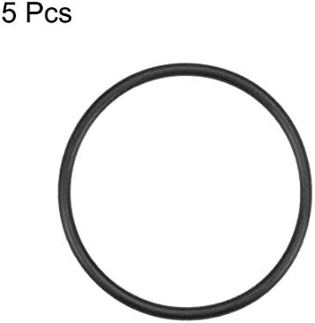 uxcell Nitrile Rubber O-Rings 51.5mm OD 46.2mm ID 2.65mm Width, Metric Nitrile Rubber Sealing Gasket, Pack of 5 - Image 2