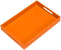 Orange Sturdy Acrylic Serving Tray by KEVLANG
