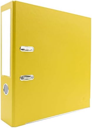 2-Ring Premium Lever-Arch Binder - Yellow, 3" Spine, by Bindertek by Bindertek