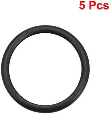 uxcell Nitrile Rubber O-Rings 32mm OD 25.8mm ID 3.1mm Width, Metric Sealing Gasket for Automotive Machine Plumbing, Pack of 5 - Image 2