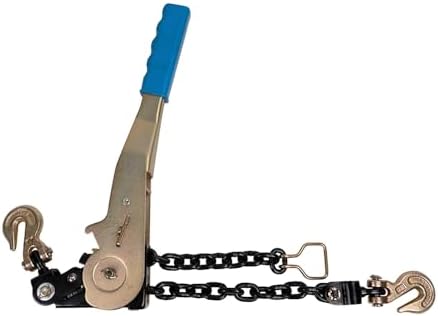 2 Pack Grade 70 1/4" Chain & Easy Binder Kit - (2) 1/4"-5/16" Easy Ratcheting Chain Load Binder & (2) 1/4" x 20' G70 Transport Chain w/Grab Hooks - 2500 lbs WLL for Truck Trailer Tie Down - Image 6
