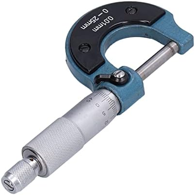 Outside Micrometer, Stainless Steel Thickness Measuring Tool with Wrench, 0-25mm Range, 0.01mm Precision - Image 6