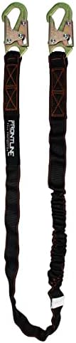 FRONTLINE FALL PROTECTION Internal 6' Shock Absorbing Single Leg Lanyard | ANSI & OSHA Compliant by FRONTLINEFALLPROTECTION