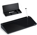 Varhomax Desktop Whiteboard with Storage, Desk Organizer Dry Erase Glass White Board to-do List Memo Notepad for Home Office and School Supplies (Black) by Varhomax