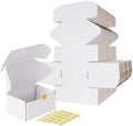 RLAVBL 6x4x3 Shipping Boxes Set of 50, White Corrugated Cardboard Box for Packing, Mailing, Business by RLAVBL