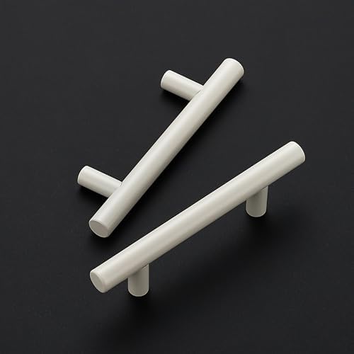 Ravinte Cabinet Handles,5" Length,3" Hole Center,White,40 Pack - Image 2