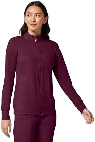 Cherokee iFlex Scrub Jacket for Women 2 Pocket Zip Front - Image 4