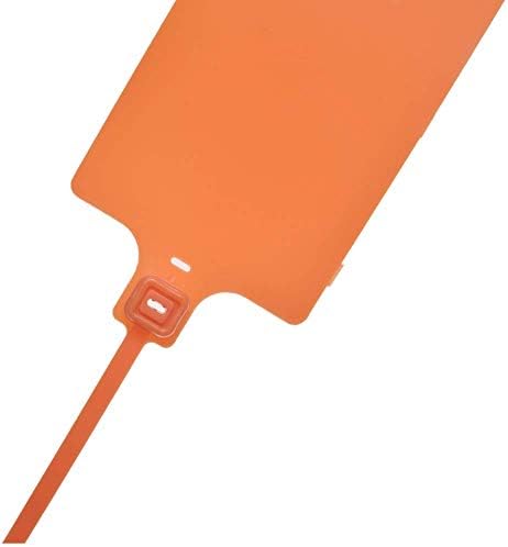 Plastic Seals Shipping Tags Logistics Use Big Sign Tie Large Label Tie, 255mm Total Length, Package of 100pcs (Orange) - Image 4