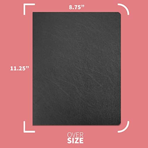 Binditek 16 Mil Leather-Textured Polycovers, 8.75x11.25, Black, 50 Pack - Image 2