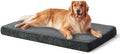 JOEJOY Orthopedic Dog Bed for Extra Large Dogs, Washable Dog Crate Bed Large Sized with Removable Cover, Egg Memory Foam Big Pet Beds, Grey, 47"x29" by JOEJOY