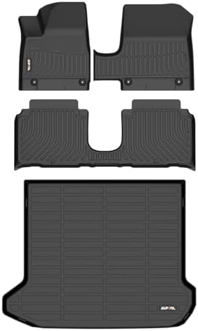 AIPOIL® Custom Fit TPE Floor Mats & Cargo Liners for 2025-2026 Hyundai Ioniq 5 with Sliding Console (Limited/XRT), All-Weather Waterproof Stain-Resistant Durable Raised Edge Car Liners by AIPOIL