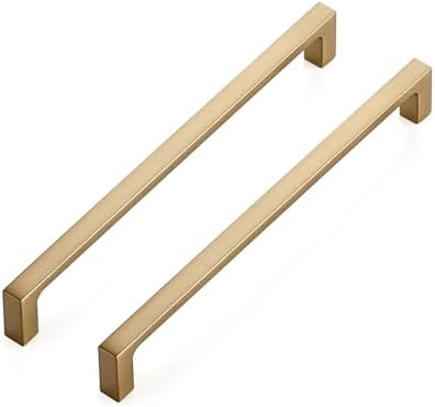 Ravinte Champagne Bronze Kitchen Square Cabinet Handles 7-1/2 Inch 20 Pack by Ravinte